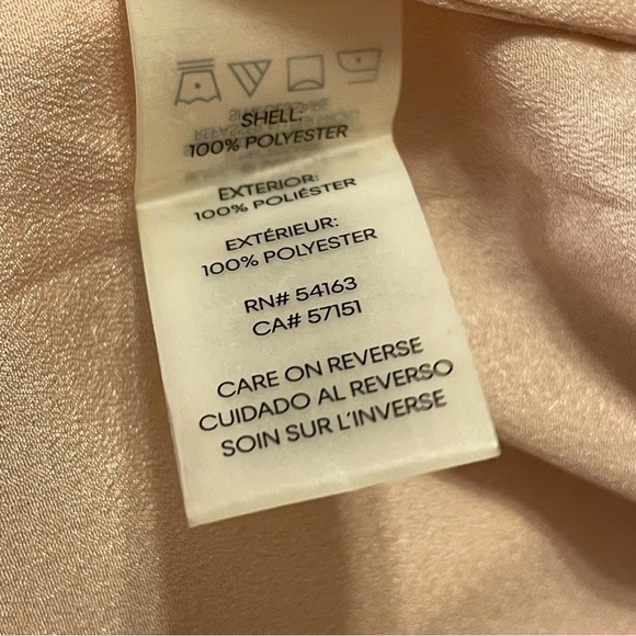 CALVIN KLEIN Long Sleeve Utility Blouse in Coral - Picture 5 of 6